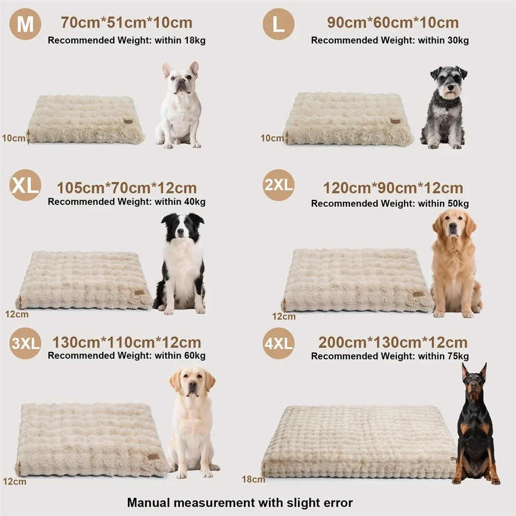 BINGOPAW Ultra-Soft Dog Bed with Removable Cover Machine Washable Cozy Sleep Bed