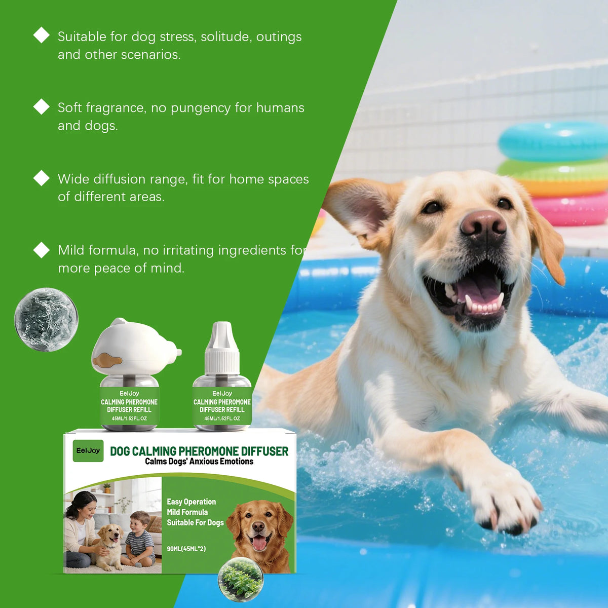 Pet Calming Diffuser / Behavior Aid for Anxious Dogs Essential Oil Free