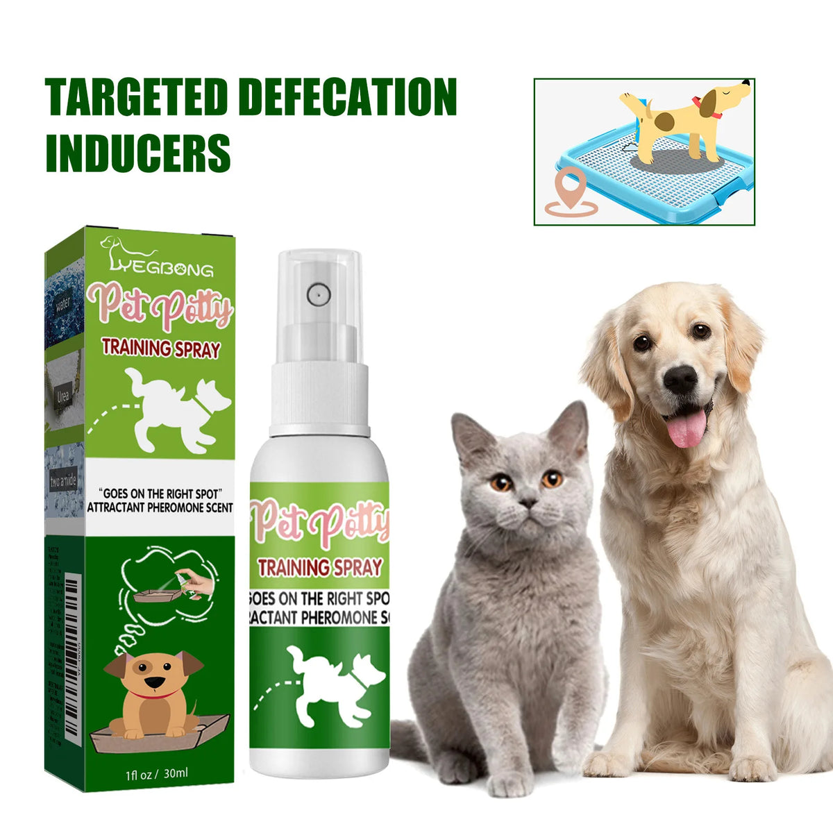 30ml Pet Toilet Training Spray for Potty Positioning Trainer Safe & Effective
