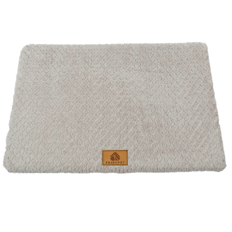 Orthopedic Foam Pet Bed With Removable Washable Faux Fur Cover & Anti-Slip Bottom