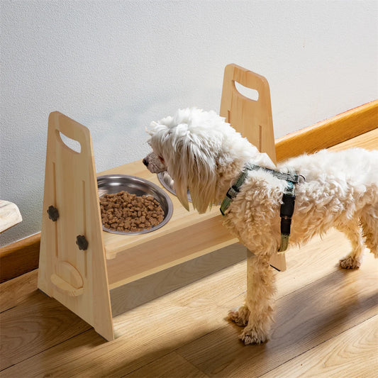 Adjustable Raised Feeder Stand/Feeder Station for Large Medium Small Pets