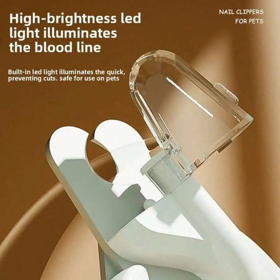 LED Pet Nail Clippers Cat Dog Nail Trimmer