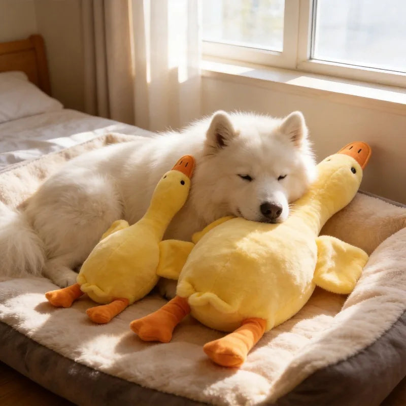 Washable Soft Duck Pet Companion Toy